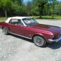 1967 Ford Mustang Convertible Candy Apple Red White Interior