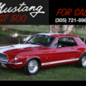 1967 Ford Mustang GT 500 Shelby Cobra Tribute PS AC Tach and Gauge
