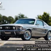 1967 Ford Mustang Revology  GT 2+2 Fastback Coyote 111 Miles Meteor Gray Metalli