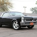 1967 GTO Convertible Metallic Black with White Top and Buckets