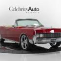 1967 LINCOLN CONTINENTAL CONVERTIBLE CANDY APPLE RED CUSTOM INTERIOR 22” CHROME