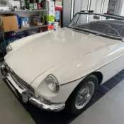1967 MG MGB White Roadster