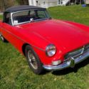 1967 MGB Convertible Red 4 speed low miles & New Spare parts