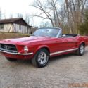 1967 MUSTANG CONVERTIBLE C-CODE 289 AUTO SOLID STRAIGHT BEAUTIFUL CANDYAPPLE RED