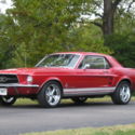 1967 MUSTANG FLAME RED CUSTOM! BUILT V/8! TRIPLE CHROME MAGS! RUST FREE! MUST C