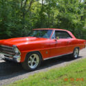 1967 NOVA 396 4SPD DISC SUPER SOLID STRAIGHT BEAUTIFUL ORANGE VERY VERY NICE CAR