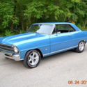 1967 NOVA SS 327 REAL SS SOLID AND STRAIGHT BODY BEAUTIFUL NEW MARINA BLUE PAINT