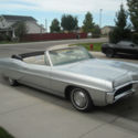1967 Pontiac Bonneville Convertible, new top, orginal straight body, silver