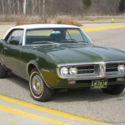 1967 Pontiac Firebird Coupe, Green, White Vinyl Top, 389 Cubic Inch Engine