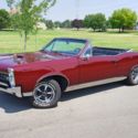 1967 Pontiac GTO  1,813 Miles Maroon Convertable  Automatic