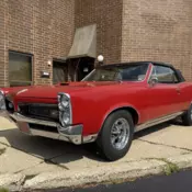 1967 Pontiac GTO Convertible Red Convertible - 4spd