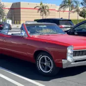 1967 Pontiac Le Mans Convertible Red
