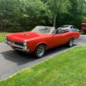 1967 Pontiac LeMans Two Door Red Convertible 326 V8 3 Speed Automatic