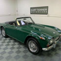 1967 TRIUMPH TR4A. BRG. 4-SPEED. CHROME WIRE WHEELS. GOOD DRIVER.