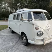 1967 Volkswagen Transporter Van White Camper