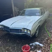 1968 Buick Skylark Sedan White special deluxe