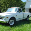 1968 C20 Chevrolet Pickup 2wd Automatic White Fleet Long Bed Vintage Classic