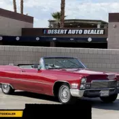 1968 Cadillac De Ville LOW MILES  50,000 Miles Red Convertible 472 Cubic Inch Au