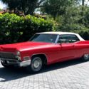 1968 Cadillac DeVille 2dr Coupe 28,674 Miles Red Classic Car 472 Automatic