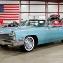 1968 Cadillac DeVille  97186 Miles Silver Pine Green Convertible 472ci V8 Automa