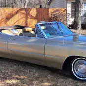 1968 Cadillac DeVille Convertible 1 Owner 79K Miles original Baroque Gold A/C