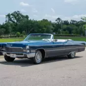 1968 Cadillac Deville Convertible Blue