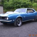 1968 CAMARO SS WITH 302 DZ MOTOR 4SPD 12 BOLT PS PDB TACH AND GAUGES LEMANS BLUE