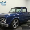 1968 Chevrolet C10 454 73749 Miles Blue Pickup Truck 454 V8 3 Speed Automatic