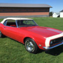 1968 Chevrolet Camaro Convertible Red with Red Interior