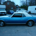 1968 Chevrolet Camaro Convertible SS Clone Blue with White Stripes &#034;DRIVER&#034;