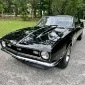 1968 Chevrolet Camaro Coupe Black 68 Chevy 67 69 1967 1969 V8 350