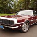 1968 Chevrolet Camaro RS SS 350 V8 4 Speed Cordovan Maroon Coupe PS PDB