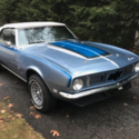 1968 Chevrolet Camaro SS Convertible 44821 Miles Blue Convertible 350 Manual
