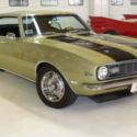 1968 Chevrolet Camaro Z28 37104 Miles Ash Gold 2 Door Hard Top 327 Manual 4-Spee