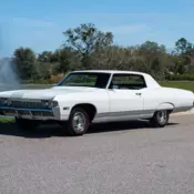 1968 Chevrolet  Caprice 2 Door with Air Bags and Protecto Plate White