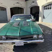 1968 Chevrolet Chevelle Coupe Green white