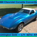 1968 Chevrolet Corvette Convertible 427ci 435hp Bloomington GOLD Certified