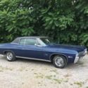 1968 Chevrolet Impala 2 door midnight blue with black vinyl top