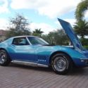 1968 CORVETTE 427/435 LeMans BLUE T-Tops SIDE PIPES