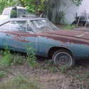 1968 DODGE CHARGER MOPAR SURVIVOR ORIGNAL 6 CYLINDER AUTO  YARD FIND IN 2008