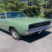 1968 dodge charger slant 6 - three on the tree