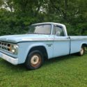 1968 Dodge d100 Pickup patina shop truck old school kool  Blue RWD Manual custom