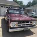 1968 Dodge D100 Pickup Red RWD Automatic adventurer