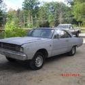 1968 Dodge Dart 270 2 door hardtop shell for restoration Mopar body in white