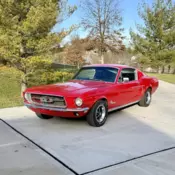 1968 FASTBACK 289 4BBL AUTO PDB SOLID GEORGIA CAR BEAUTIFUL CANDYAPPLE RED