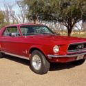 1968 Fireball Red Mustang 4BBL Carb. 289HP Electronic Ignition New Exhaust