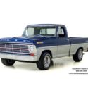 1968 Ford F100  63 Miles Blue/Silver Pickup Truck 390 ci 3-Spd Auto