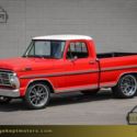 1968 Ford F100 Ranger Red Pickup Truck 390ci V8 38,101 Miles
