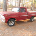 1968 Ford F100 v-8 short bed 4 speed floor shift with patina.