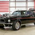 1968 Ford Mustang  8740 Miles Black / Red Coupe 302ci V8 Automatic